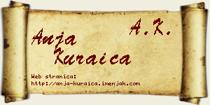 Anja Kuraica vizit kartica